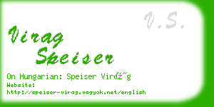 virag speiser business card